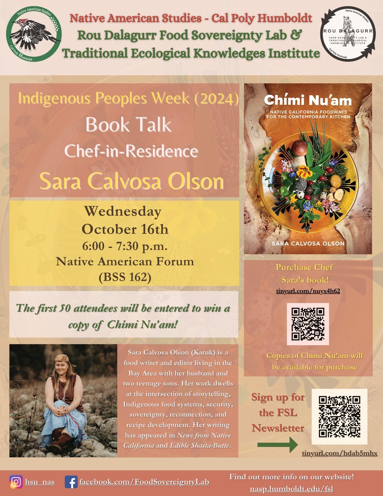 Chef Sara Book Talk